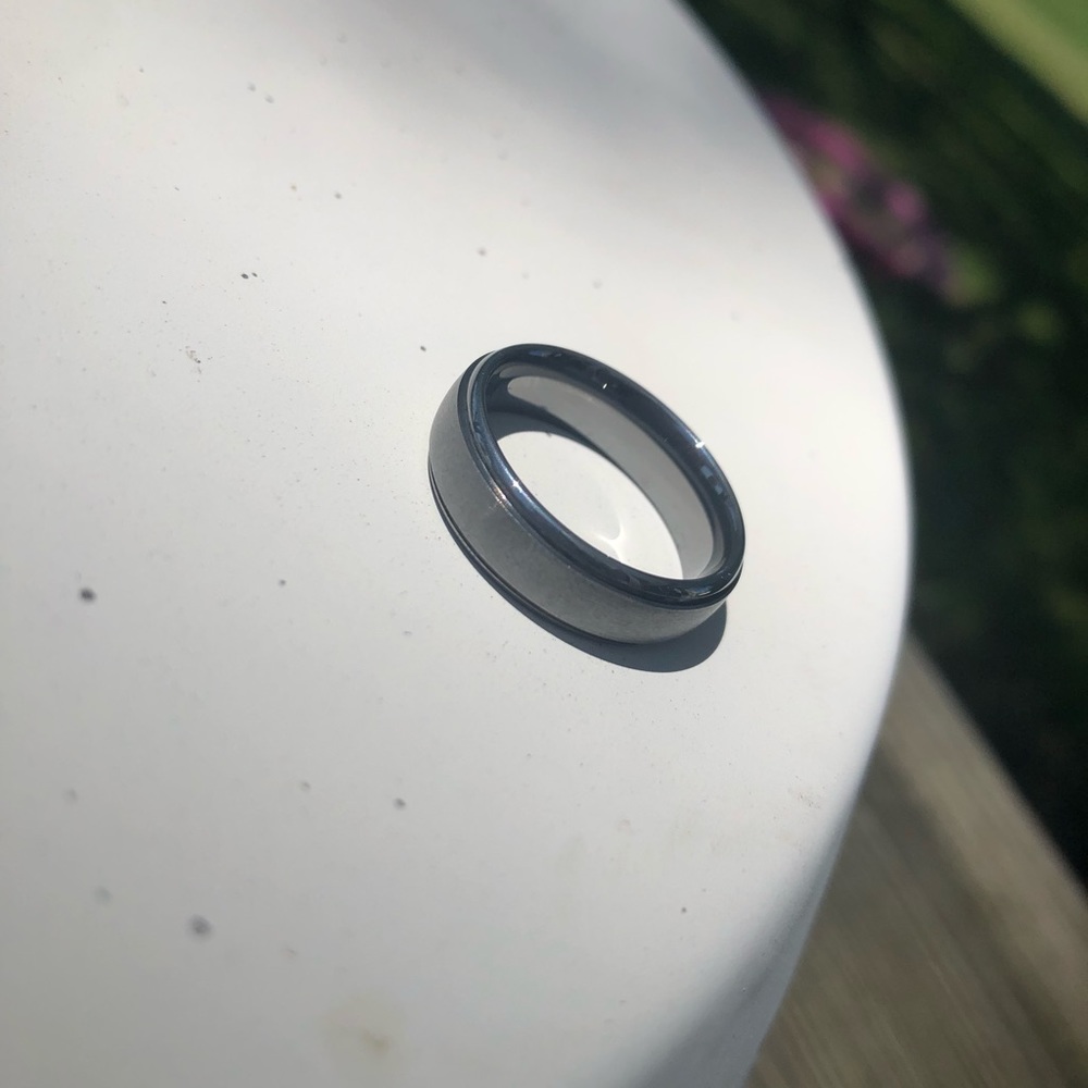 Men’s tungsten wedding band